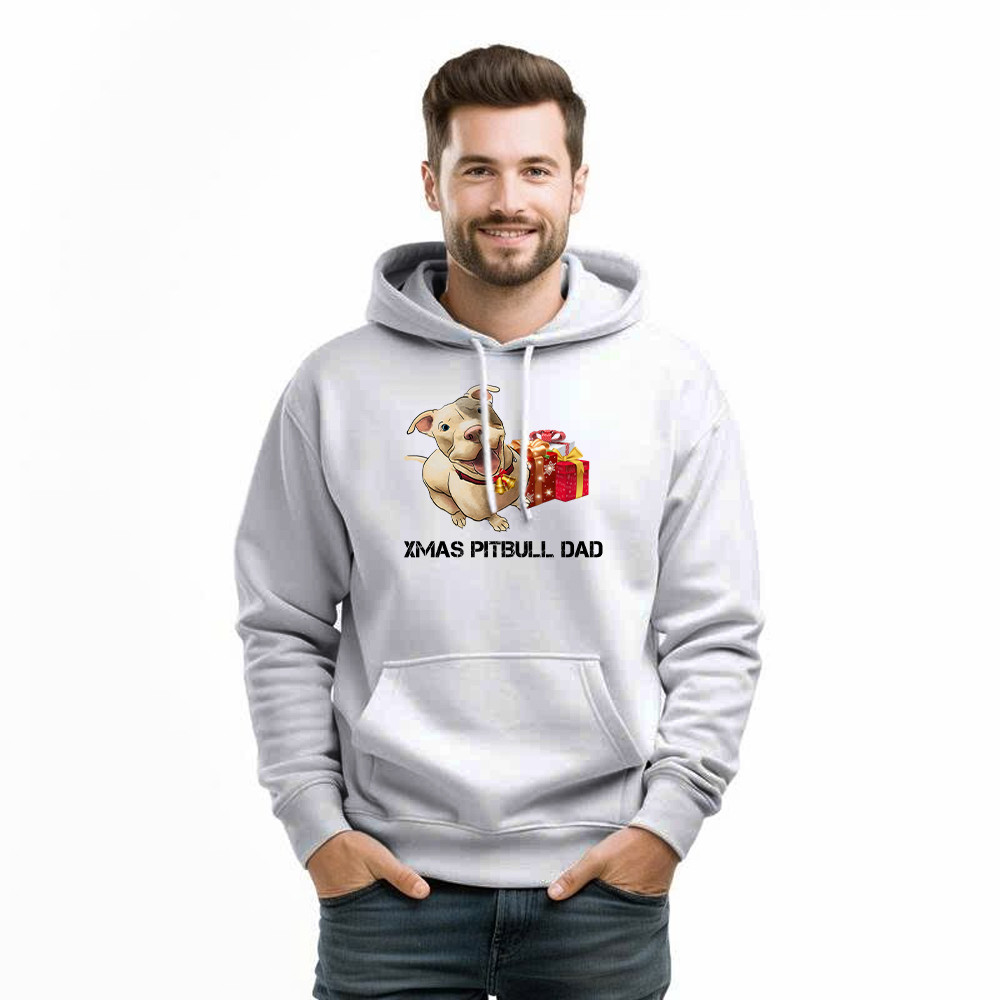 Xmas Pitbull Dad Shirt Funny Pitbull Hoodie Christmas Gifts For Dog Lovers